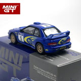 MINIGT 1:64 Subaru Impreza WRC99 1999 Rally Australia Sieger #5 Australien exklusives Modellauto aus Metall in Blau 986