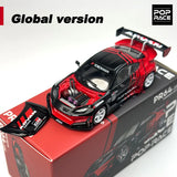 XCARTOYS 1:64 POPRACE PANDEM GR86 ADV Racing Legierungsmodellauto