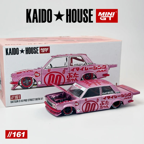 Kaido House MINIGT Datsun 510 Pro Street Buta V1 KHMG modellino auto in lega 161