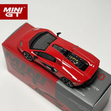 MINIGT 1:64 Countach LPI 800-4 Rosso Mars Red Legierungsautomodell 720