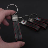 M Sport Styling Leather Car Emblem Keyring Key Chain for Bmw M 2 3 4 5 7 Series Performance G30 G32 X1 X3 X5 X6 X4 E61 E60 E31