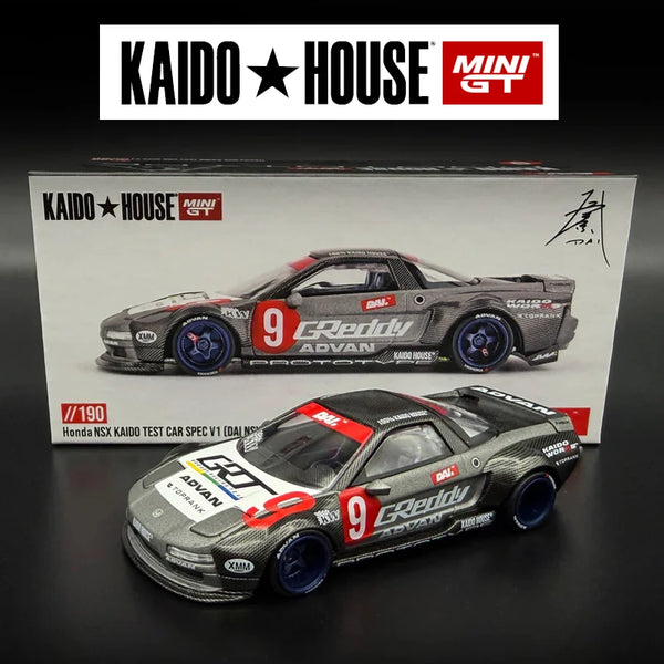 Kaido House + MINIGT Honda NSX Kaido Test Car Spec V1 China Edition KHMG Modellino Auto in Lega 190 Chase