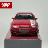 MINIGT 1:64 Nissan Skyline GTR R32 VeilSide Combat C-I Gem Red White Grey Alloy Car Model 987 971 1066