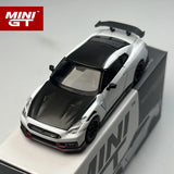 MINI GT 1:64 Nissan GTR 2024 Brilliant White Pearl Legierungsautomodell 1045