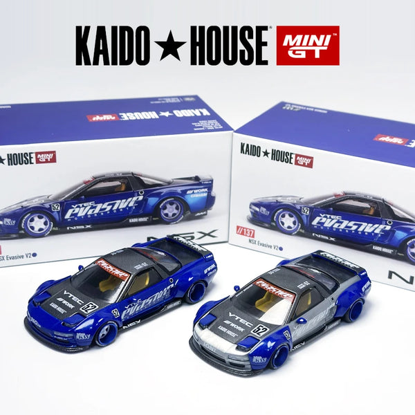 Kaido House Blue NSX Evasive V2 KHMG wide-body modellino auto in lega 137 Chase