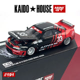 Kaido House MINIGT Nissan Skyline GTR R33 Kaido Works ADVAN KHMG Legierungsautomodell 191 Chase