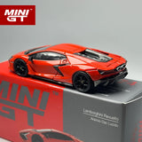 MINIGT 1:64 Lamborghini Revuelto Arancio Dac Lucido Rote Legierung Automodell 774