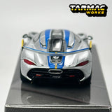 Tarmac Works 1:64 TW Koenigsegg Jesko Attack Silber Modellauto aus Legierung