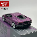 MINIGT 1:64 Lamborghini Revuelto Viola 30th Mattes Lila Automodell aus Legierung 1121