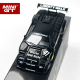 MINIGT 1:64 Lamborghini Countach LB-WORKS schwarzes Modellauto aus Legierung 1081