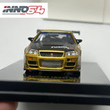 INNO 1:64 TOP SECRET GTR R34 Goldlegierung Automodell