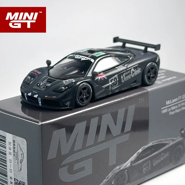 MINIGT 1:64 McLaren F1 GTR #59 1995 Le Mans 24Hr Winner MGT soiled alloy car Model 870
