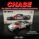 Kaido House + MINIGT Honda NSX Kaido Test Car Spec V1 China Edition KHMG Legierungsautomodell 190 Chase