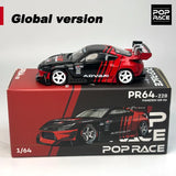 XCARTOYS 1:64 POPRACE PANDEM GR86 ADV Racing Legierungsmodellauto